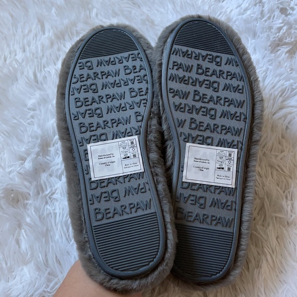 BEARPAW WOMENS JACQUI SLIPPER - GREY - Picture 5 of 9